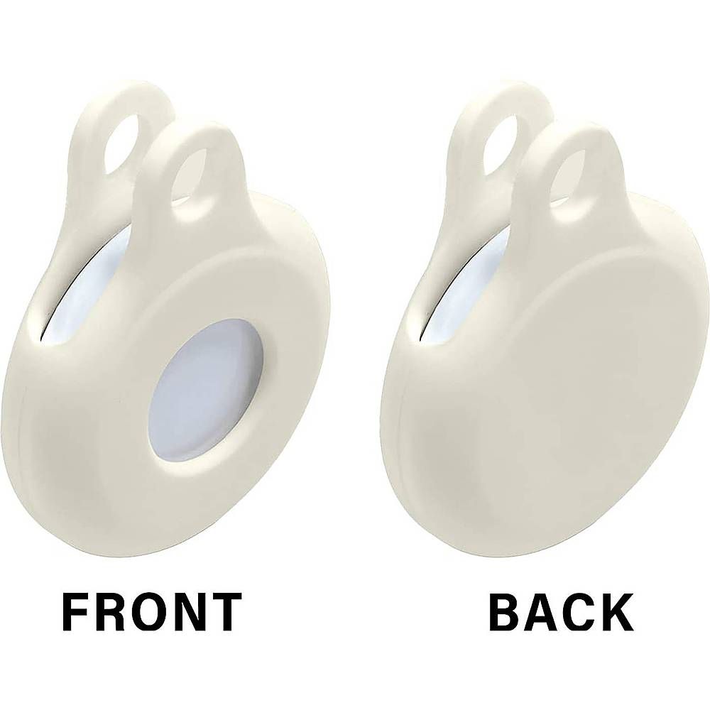 Alt View 11. SaharaCase - EasyClip Silicone Case for Apple AirTag - Glow White.
