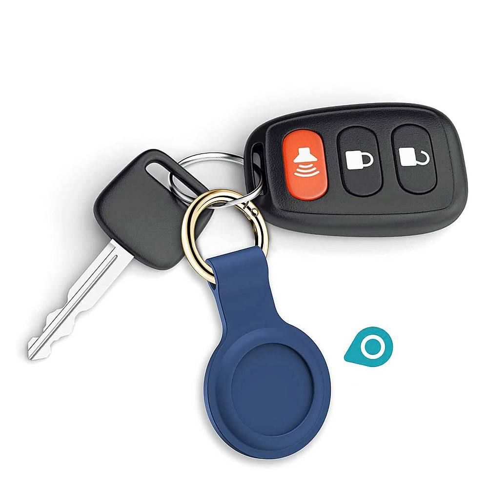 Alt View 12. SaharaCase - Liquid Silicone Case for Apple AirTag - Blue.