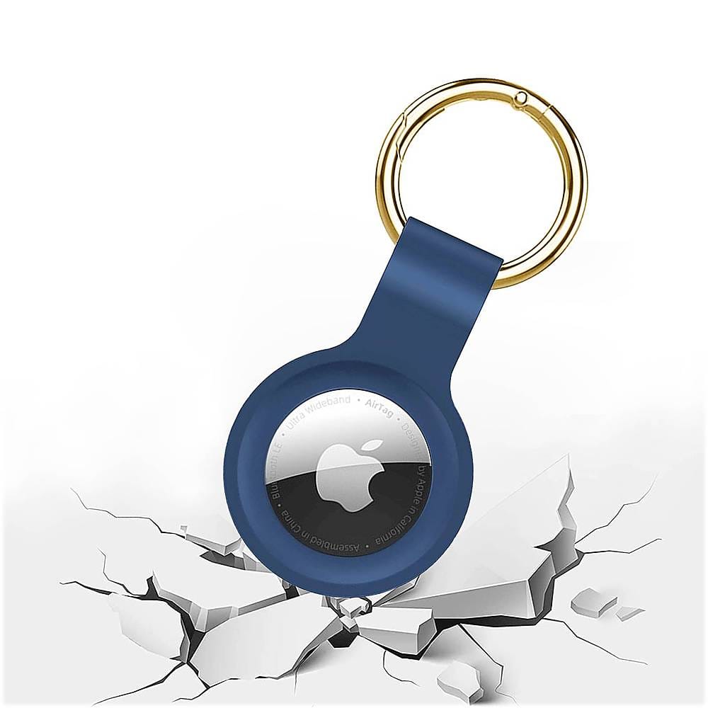 Alt View 13. SaharaCase - Liquid Silicone Case for Apple AirTag - Blue.