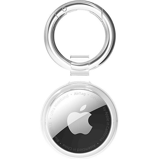 For Apple Air Tag Clear Case Cover Keychain AirTag Location