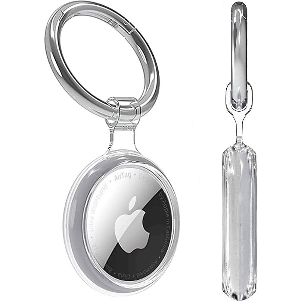 Alt View 11. SaharaCase - Hybrid Flex Case for Apple AirTag - Clear.