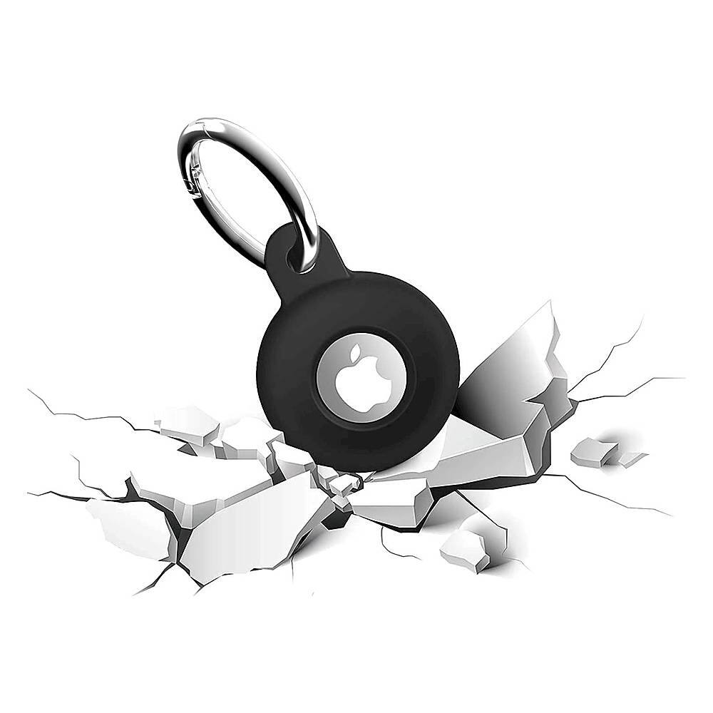 Alt View 12. SaharaCase - EasyClip Silicone Case for Apple AirTag - Black.