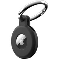 SaharaCase - EasyClip Silicone Case for Apple AirTag - Black - Left_Zoom