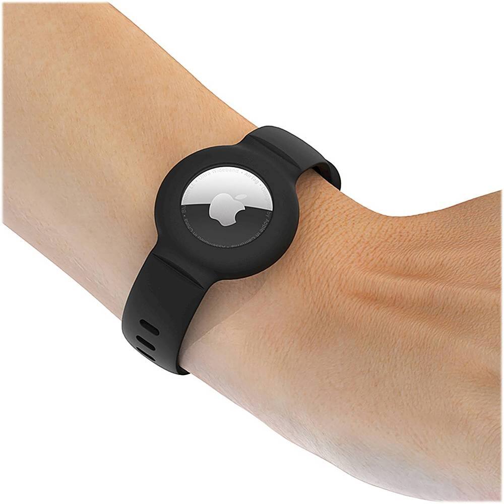 Alt View 14. SaharaCase - Silicone Wrist Band for Apple AirTag - Black.