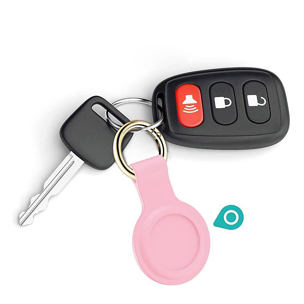 Alt View 12. SaharaCase - Liquid Silicone Case for Apple AirTag - Pink.