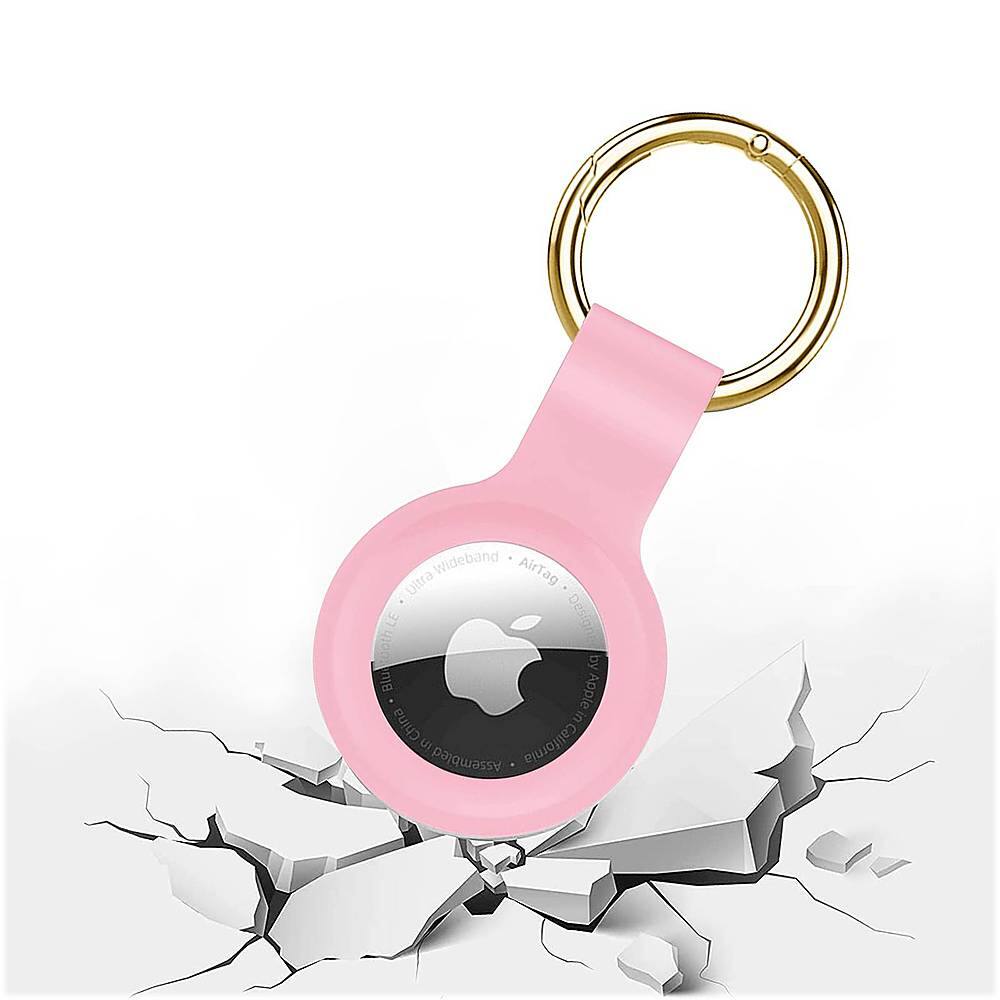 Alt View 13. SaharaCase - Liquid Silicone Case for Apple AirTag - Pink.
