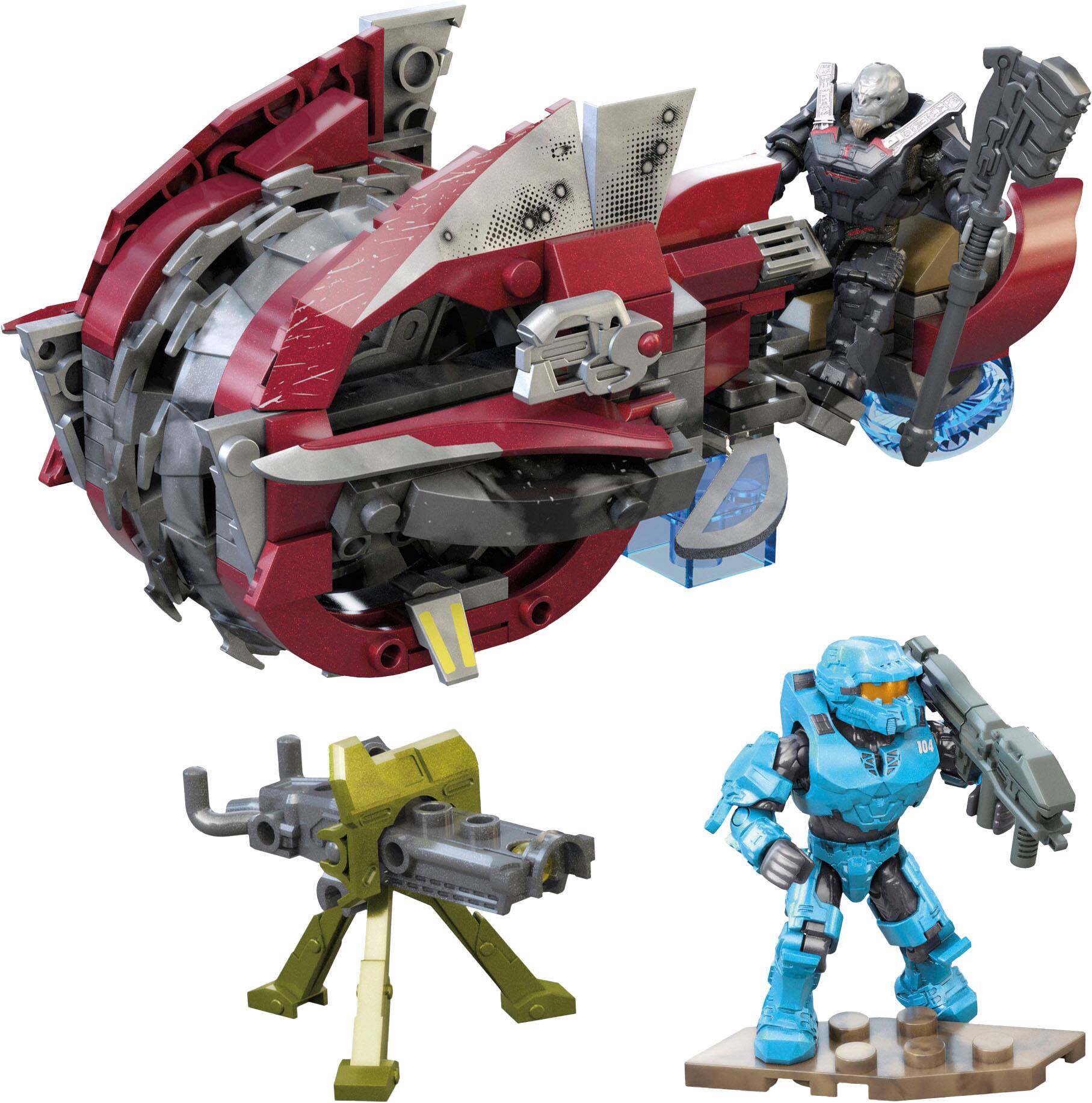 Angle View: Mega Construx - Halo Infinite Chopper Takedown Vehicle - Red