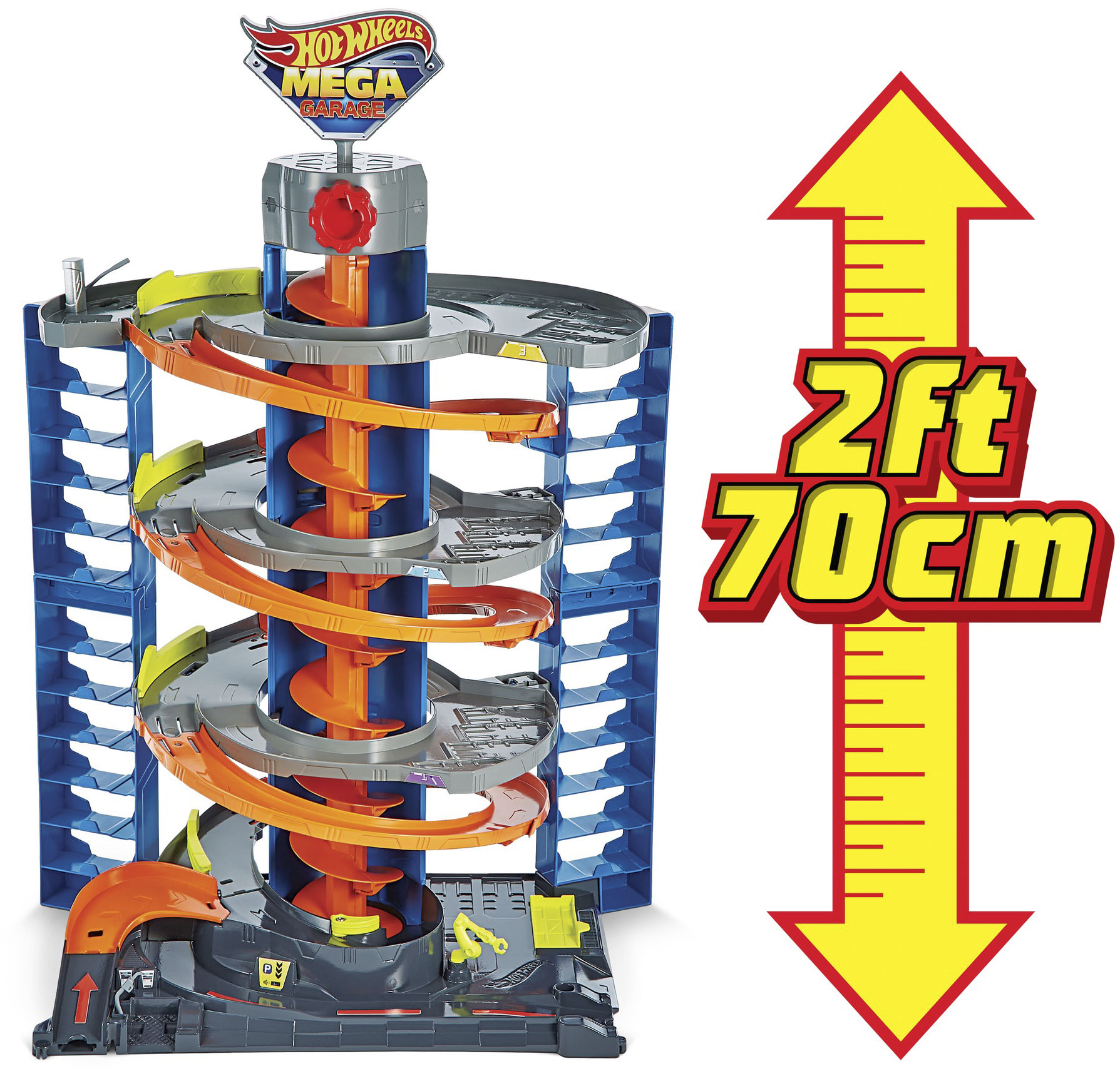 Hot Wheels SUPER Ultimate Garage Motorized Mega City Playset with Jet Plane  Spiral Speedway Gorilla 