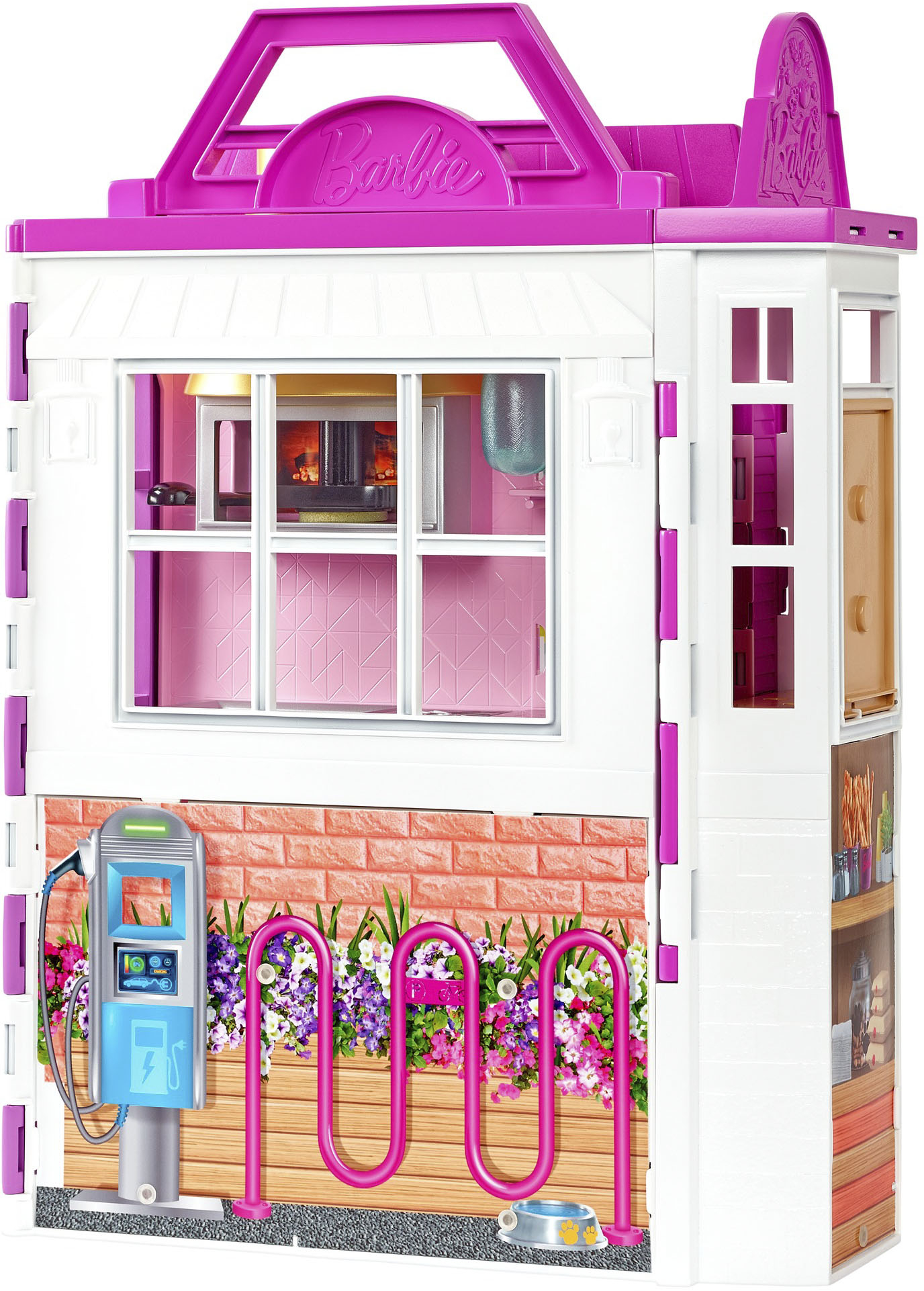 Under ~ Underholde Mart Best Buy: Barbie Cook 'n Grill Restaurant Playset Pink/White HBB91