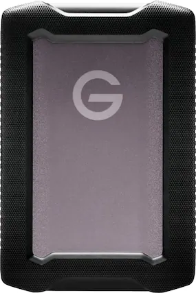 Front. SanDisk Professional - G-DRIVE ArmorATD 5TB External USB-C Portable Hard Drive - Space Gray.