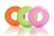 Alt View Zoom 12. Intex 59260EP Colorful Transparent Inflatable Swimming Pool Tube Raft (2 Pack) - green, orange and pink.