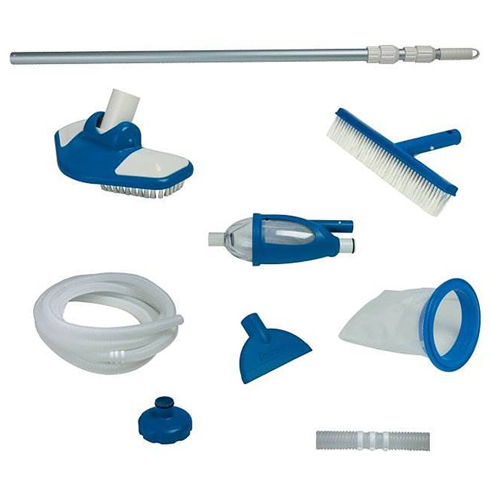 Alt View 23. Intex - Inflatable Easy Set Pool with Ladder, Pump - Blue.