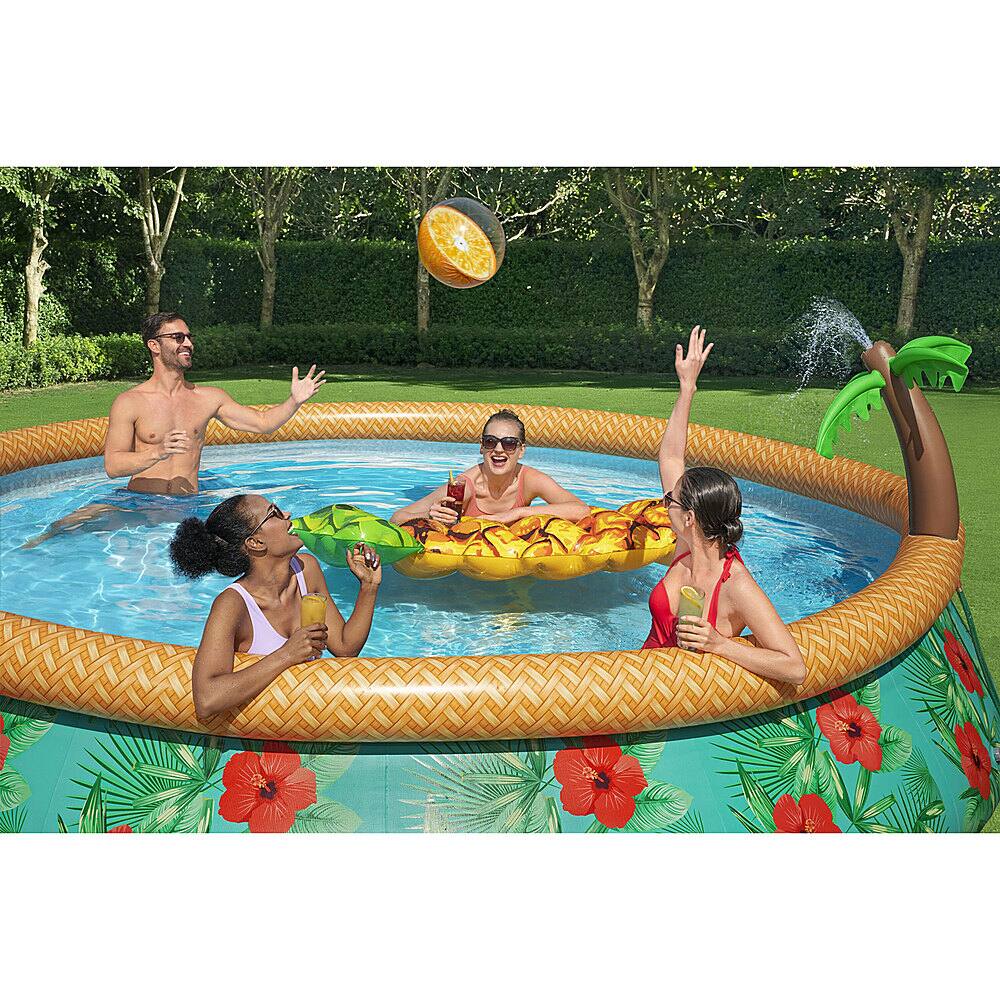 Alt View 14. Bestway - Fast Set Paradise Palms Inflatable Pool Set - Green.