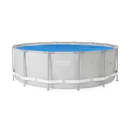 Bestway - 15ft Round Above Ground Swimming Pool Solar Heat Cover Pool Not Included - Blue