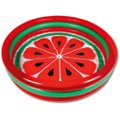 Front Zoom. Hoovy - Watermelon Inflatable Kiddie Swimming Pool Set - Red and green.