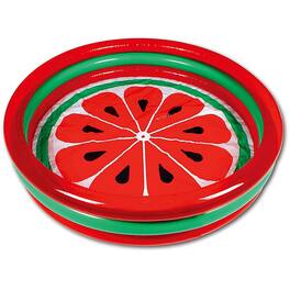 Hoovy - Watermelon Inflatable Kiddie Swimming Pool Set - Red and green
