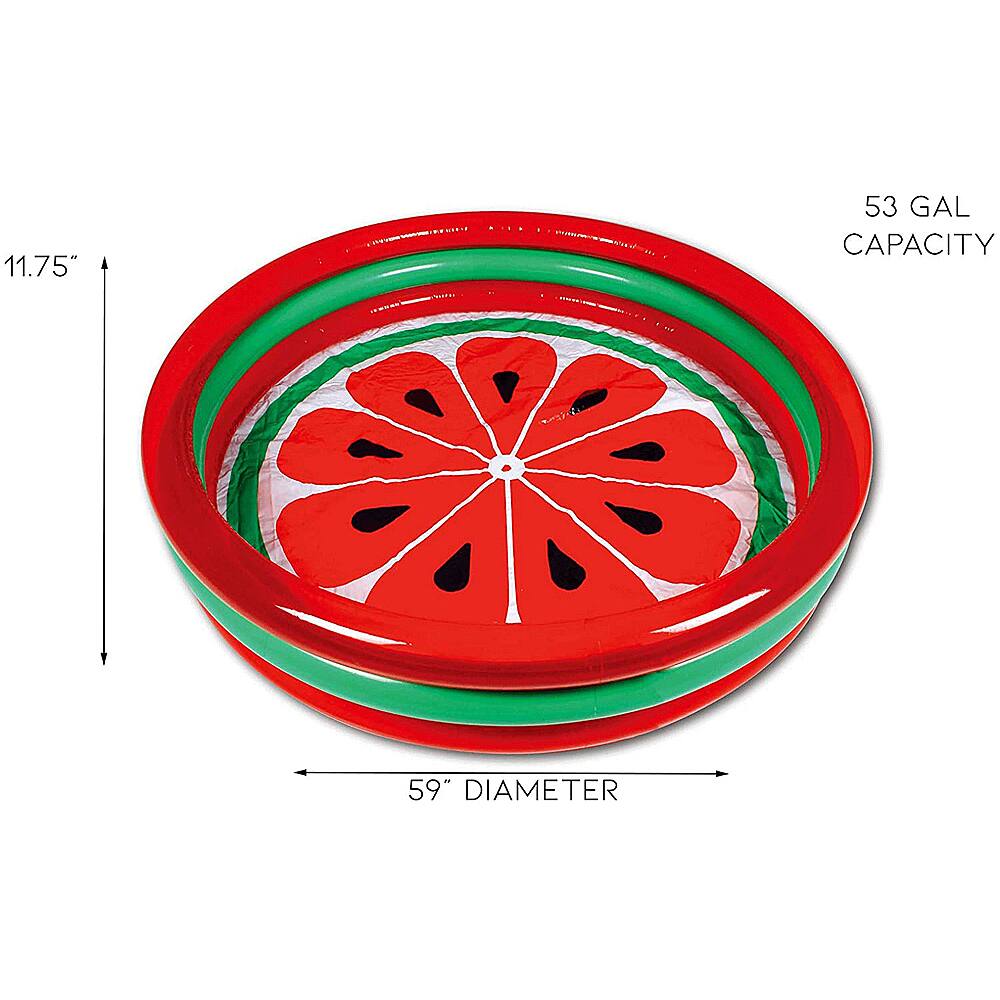 The text on the image reads: "11.75" 53 GAL CAPACITY 59" DIAMETER."