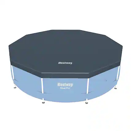 Front. Bestway - Flowclear 10' Round Pool Cover for Above Ground Pools (Pool Cover Only).