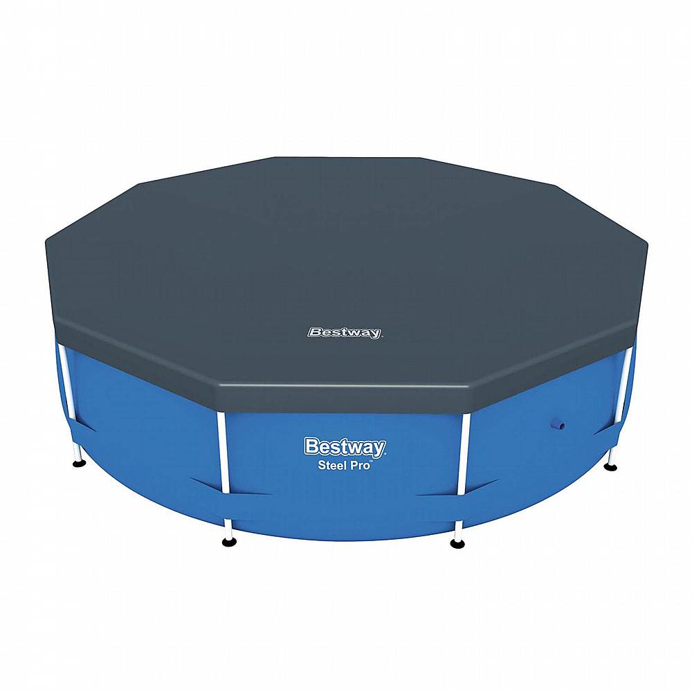 Alt View 11. Bestway - Flowclear 10' Round Pool Cover for Above Ground Pools (Pool Cover Only).