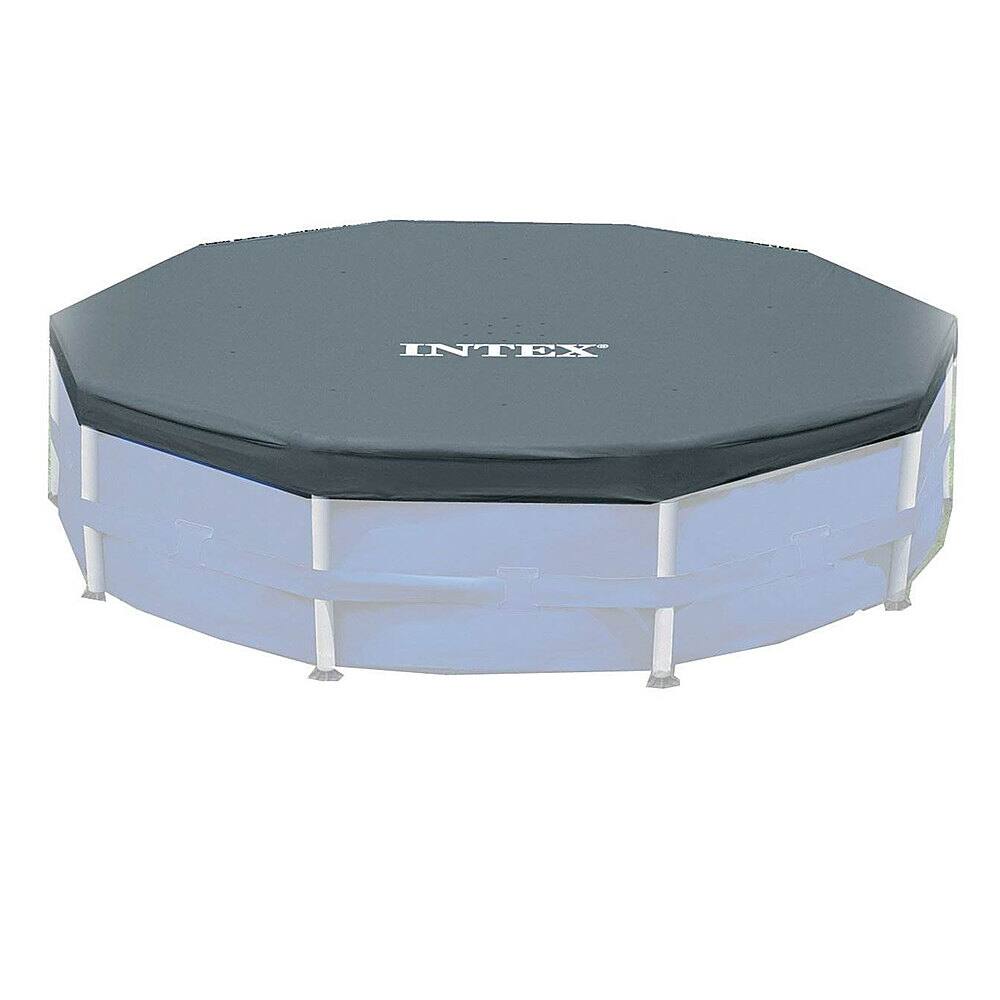 Alt View 18. Intex - 12'x30" Swimming Pool w/ Pump, Pool Ladder for 42” Wall, & 12’ Cover - Blue.