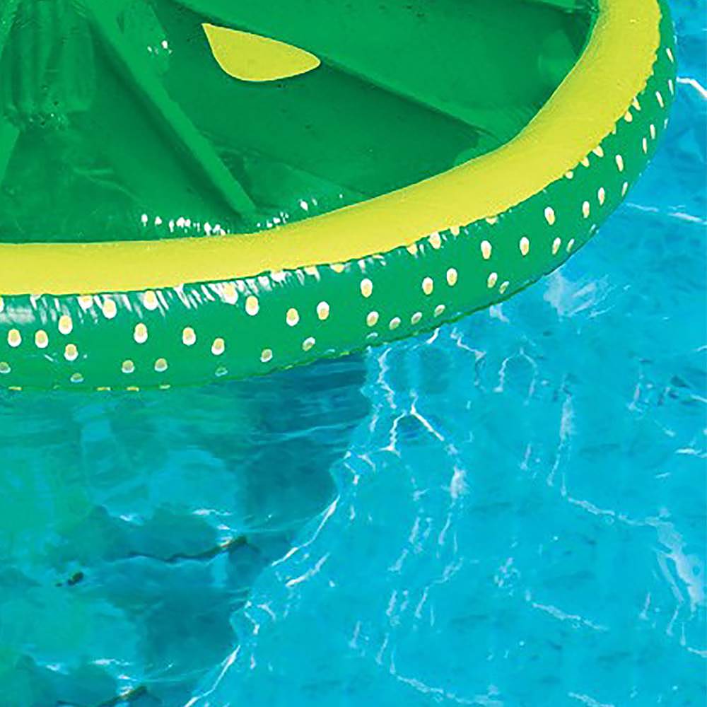 60-Inch Inflatable Heavy-Duty Swimming Pool Lime Lemon Slice Float9054 