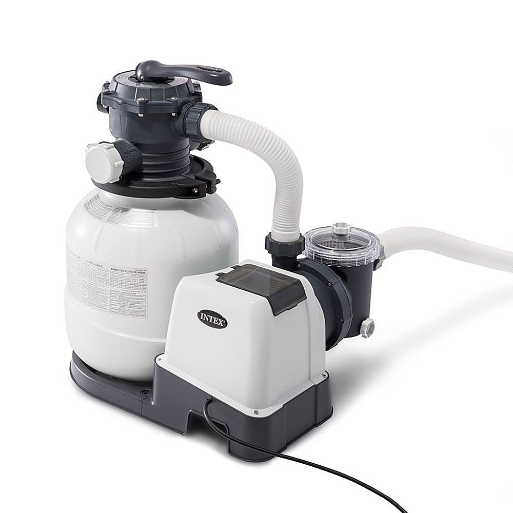 Intex - 2100 GPH Above Ground Pool Sand Filter Pump with Automatic Timer