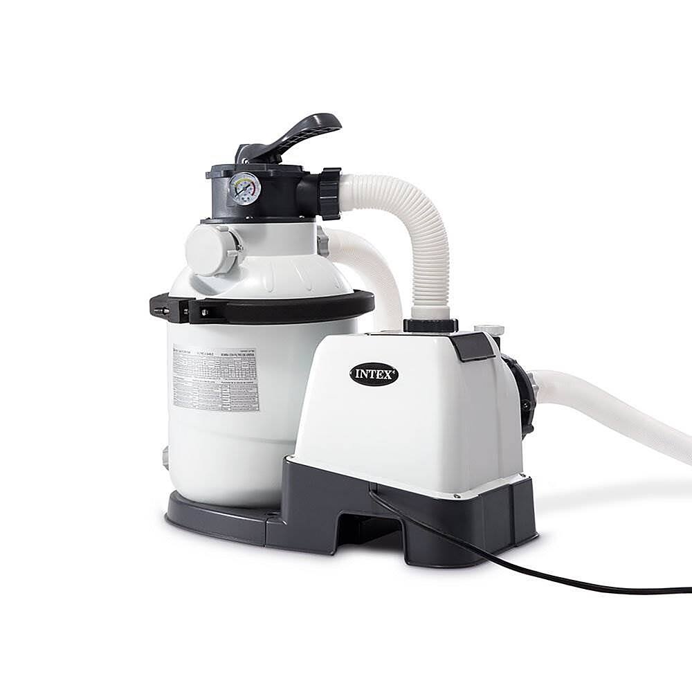 Front. Intex - 1200 GPH Above Ground Pool Sand Filter Pump w/ Auto Timer.
