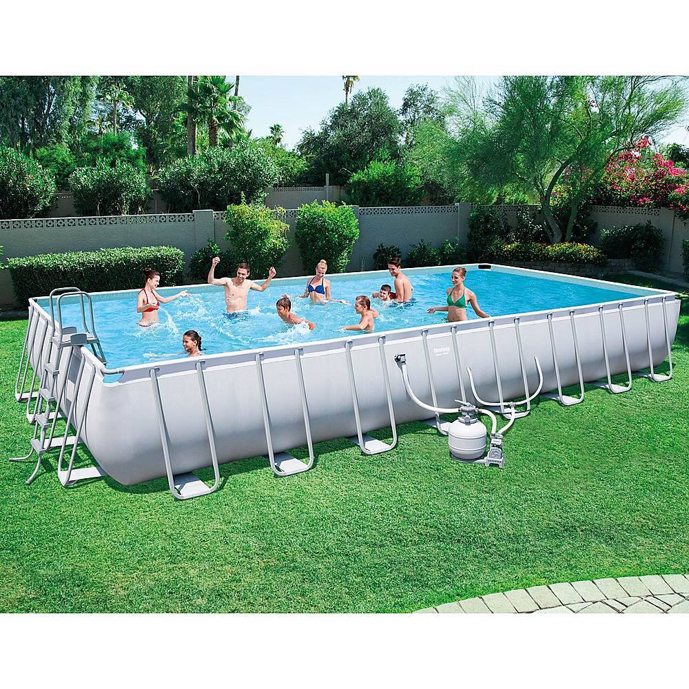 Alt View 11. Bestway - 31.3ft x 16ft x 52 inches Rectangular Frame Above Ground Pool Set.