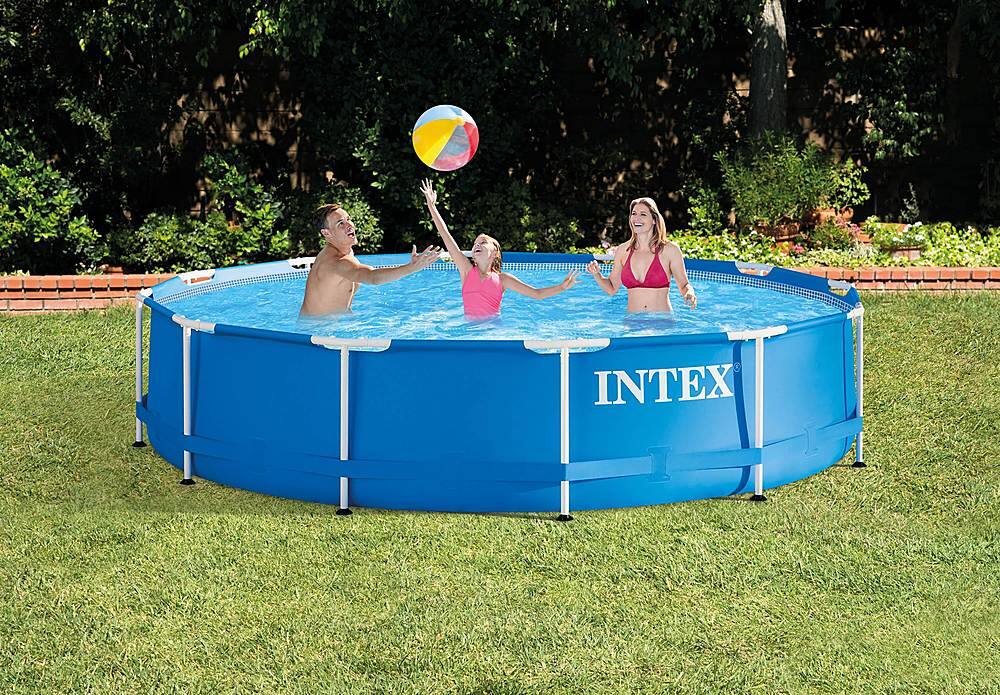 Alt View 13. Intex - Pool with Filter & Type A or C Filter Cartridges  - Blue.
