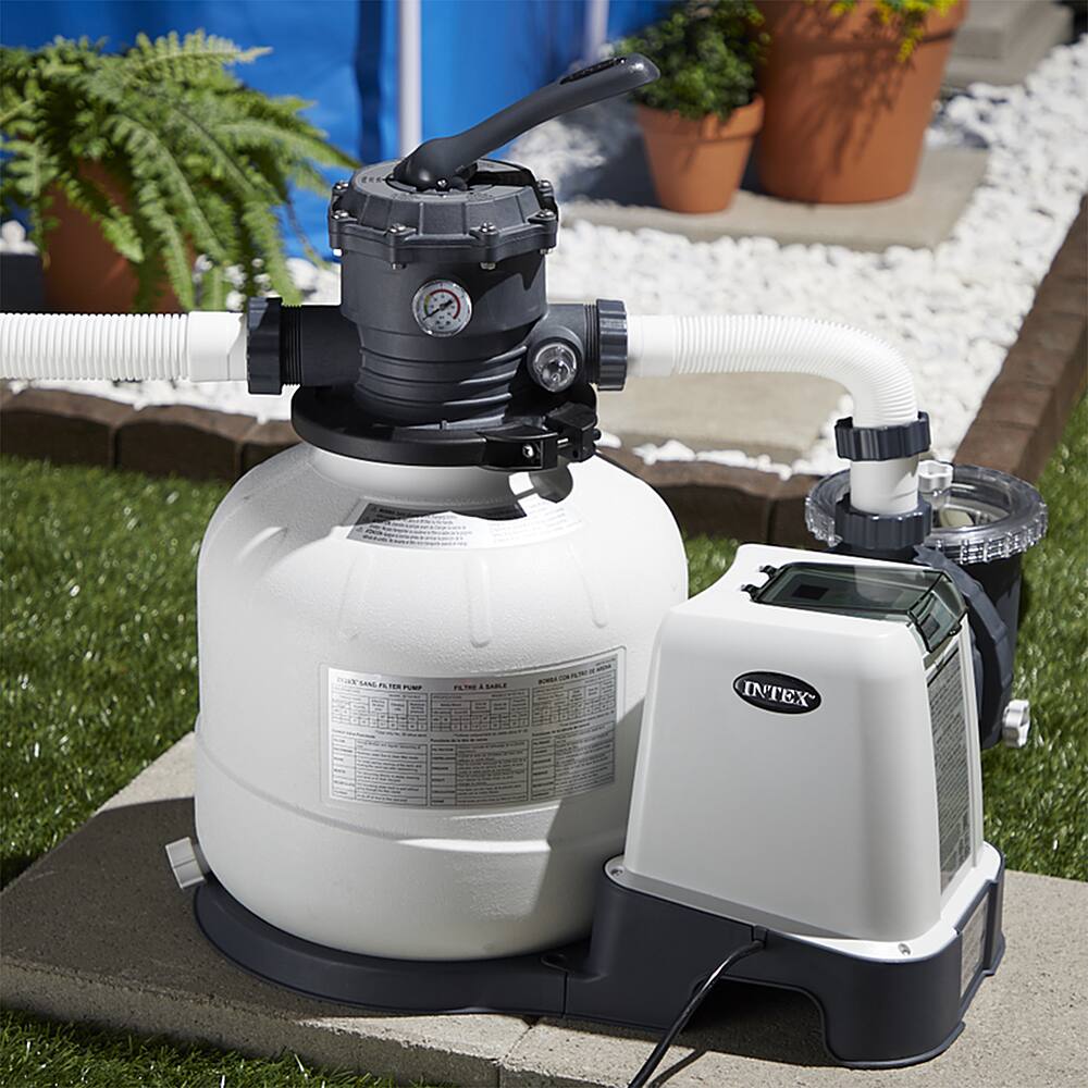 Alt View 21. Intex - 2800 GPH Above Ground Pool Sand Filter Pump with Automatic Timer.