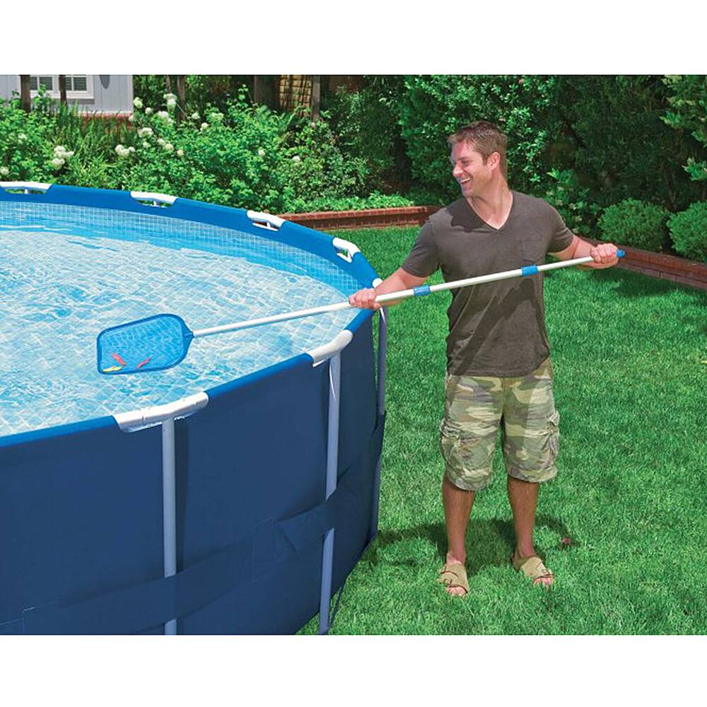 Alt View 21. Intex - Pool w/ Filter Pump & Pool Cleaning Kit - Blue.