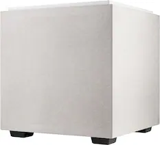 Front. Definitive Technology - Descend DN10 10" Sub, 3XR Architecture, 500W Peak Class D Amplifier, (2) 10" Bass Radiators - White.