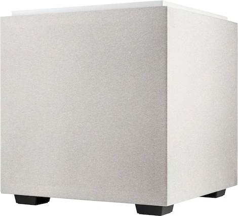 Front. Definitive Technology - Descend DN10 10" Sub, 3XR Architecture, 500W Peak Class D Amplifier, (2) 10" Bass Radiators - White.