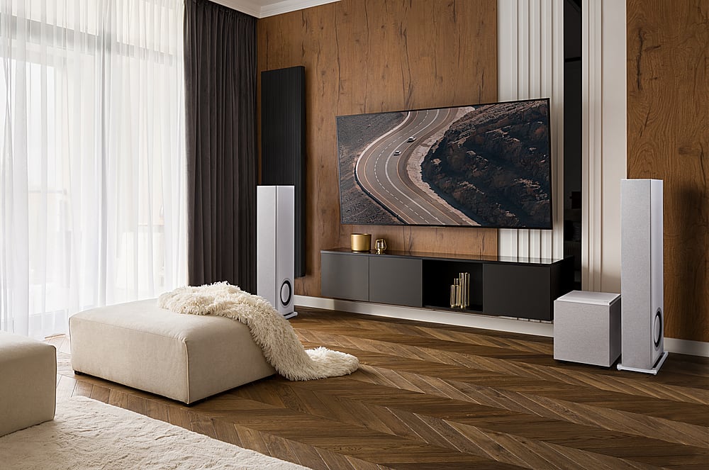 Alt View 15. Definitive Technology - Descend DN8 8" Sub, 3XR Architecture, 500W Peak Class D Amplifier & (2) 8" Bass Radiators - White.