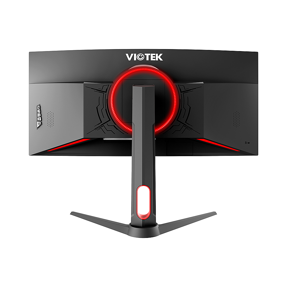 Back View: Viotek - GNV30CBXA Advanced 30-Inch Curved 200Hz Gaming Monitor (HDMI, DisplayPort) - Black