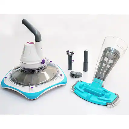 Front. Kokido - Rechargeable Handheld Electric Pool Vacuum Set.