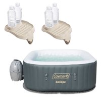 Coleman - 4 Person Portable Inflatable Hot Tub with Cup Holder (2 Pack) - Front_Zoom
