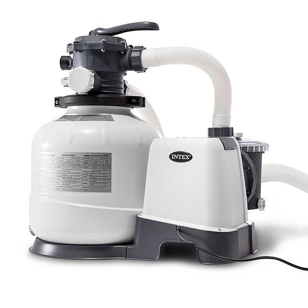 Alt View 16. Intex - 2800 GPH Above Ground Pool Sand Filter Pump with Deluxe Pool Maintenance Kit.