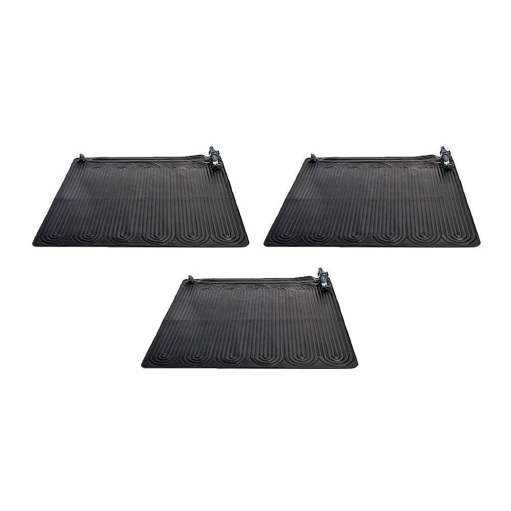 Black 3 Pack Intex 28685E Above Ground Swimming Pool Water Heater Solar Mat 