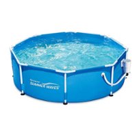 Summer Waves - 8ft x 30in Round Frame Above Ground Pool w/ Pump - Front_Zoom