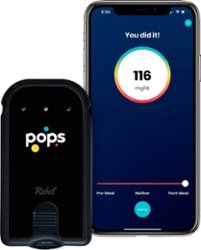 Pops - Rebel Blood Glucose Meter Starter Kit (post-trial subscription required) - Black - Front_Zoom