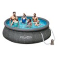 Alt View Zoom 12. Summer Waves - 12ft x 36in Inflatable Round Pool with Pump.