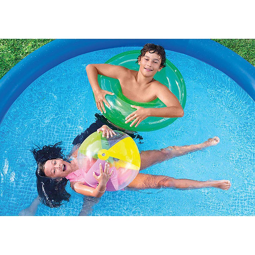 Alt View 21. Intex - Pool Cover & Easy Set 10ft x 30in Inflatable Pool - Blue.