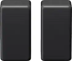 Front. Sony - SA-RS3S Wireless Rear Speaker - Black.