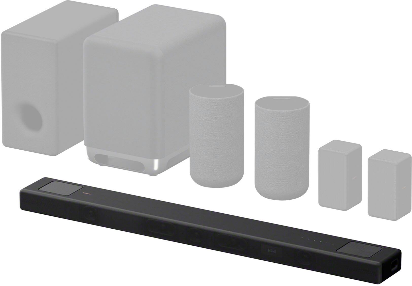 Alt View 18. Sony - Sony HT-A5000 Dolby Atmos Smart Soundbar works with Alexa and Google Assistant, Chromecast built-in, AirPlay2, Bluetooth - Black.