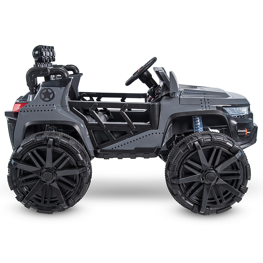 Left View: Razor - Crazy Cart Shift Battery-Powered Cart - Blue/Black