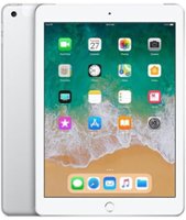 Pre-Owned - Apple iPad (6th Generation) (2018) Wi-Fi + Cellular - 32GB (Unlocked) - Silver - Front_Zoom