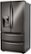 Angle Zoom. LG - 22 Cu. Ft. 4-Door French Door Counter-Depth Smart Refrigerator with External Tall Ice and Water - Black stainless steel.