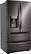 Alt View 11. LG - 22 Cu. Ft. 4-Door French Door Counter-Depth Smart Refrigerator with External Tall Ice and Water - PrintProof Black Stainless Steel.