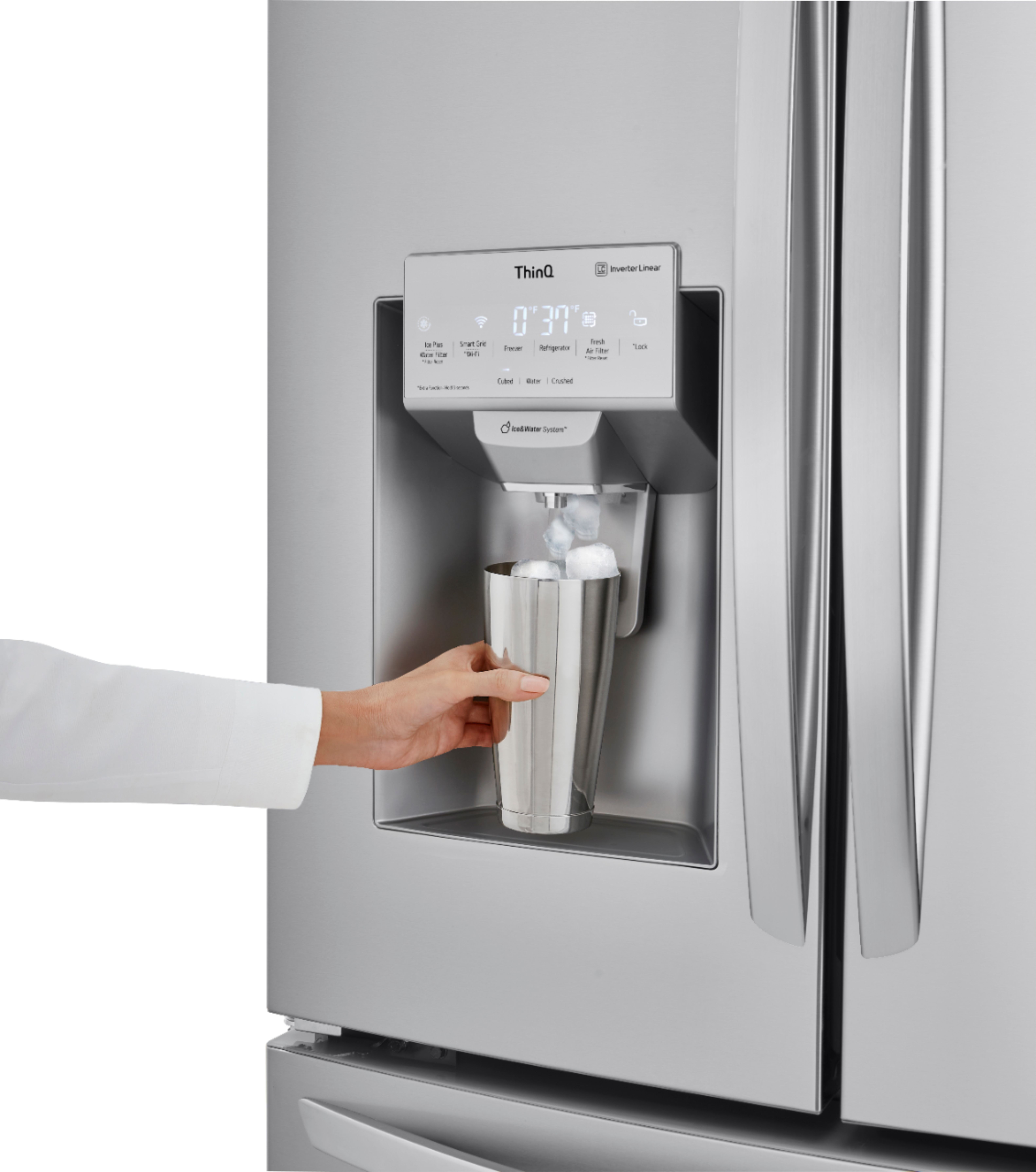 LG 36 Counter Depth French Door Refrigerator 22 cu. ft. Smart